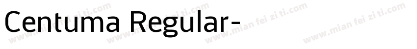 Centuma Regular字体转换
